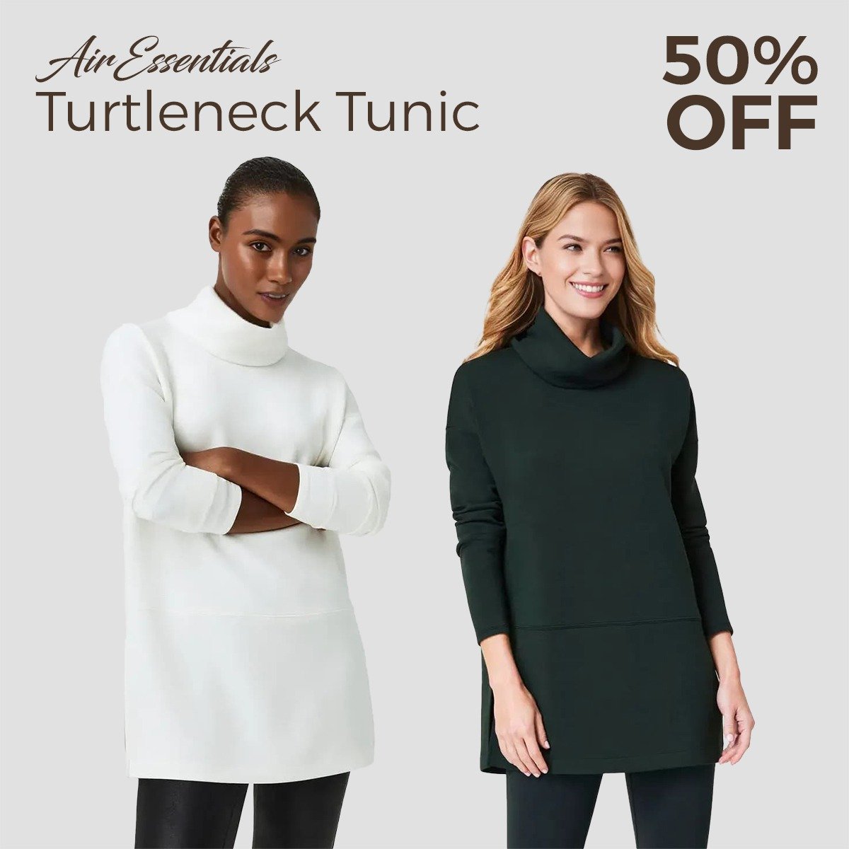 🎄 EARLY CHRISTMAS SALE 49% 🎁 AirEssentials Turtleneck Tunic - Image 25