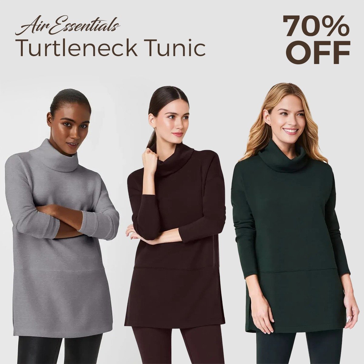 🎄 EARLY CHRISTMAS SALE 49% 🎁 AirEssentials Turtleneck Tunic - Image 28