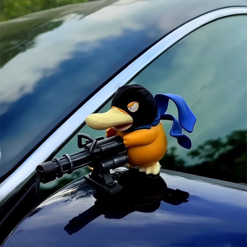 🦆🚗 Superhero Psyduck Car Ornament Cute Figurine✨