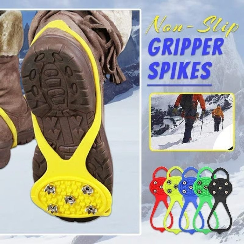 Universal Non-Slip Snow Gripper Spikes for Hiking & Climbing