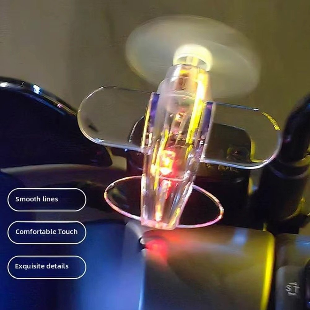 Creative Decor Wind Power Glowing Little Plane Toy - Image 3