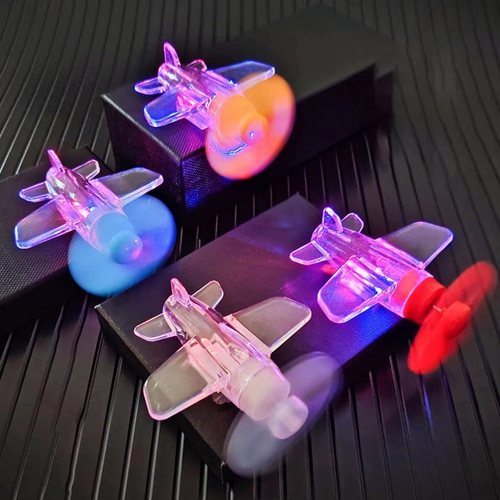 Creative Decor Wind Power Glowing Little Plane Toy - Image 6
