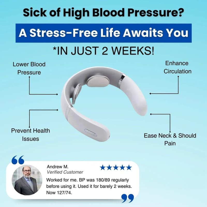 Portable Electric Neck Massager for Pain Relief and Relaxation