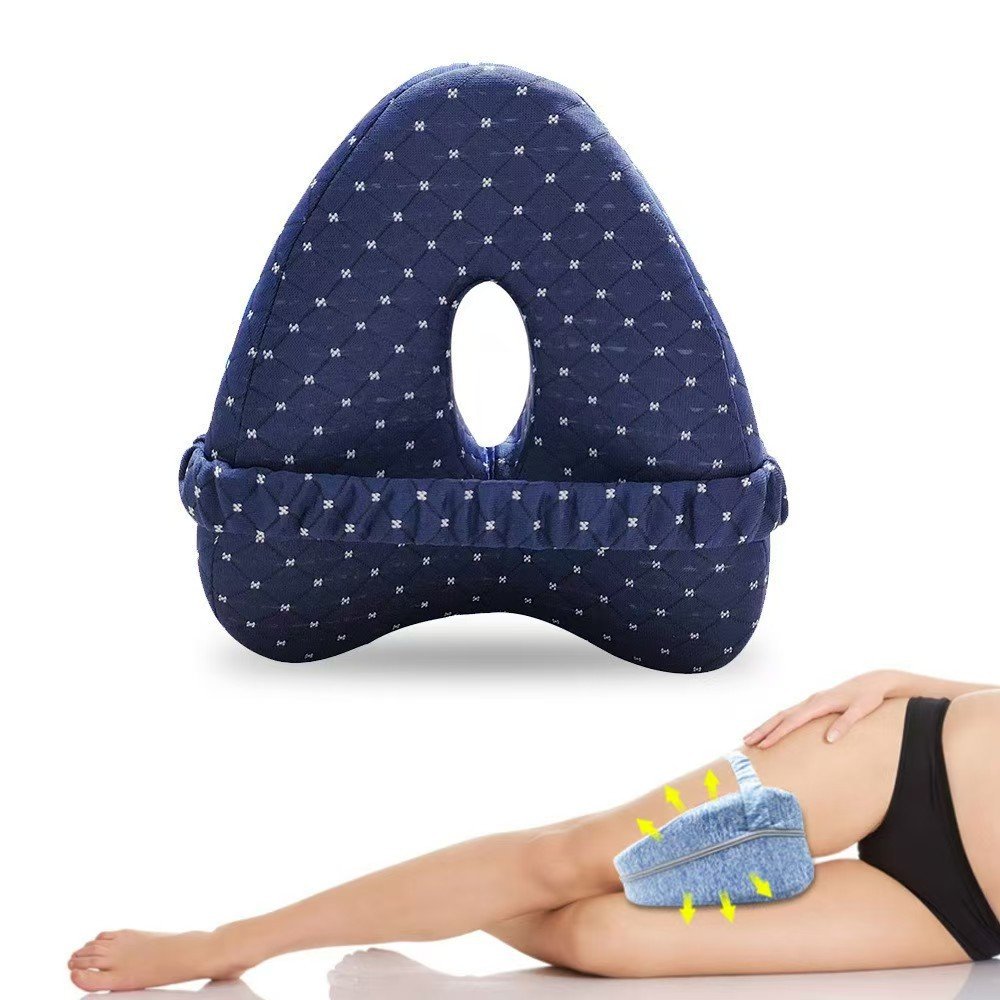 Cotton Support Cushion Alignment Pillow for Hip Pain Sciatica Side Sleeping & Thigh Leg