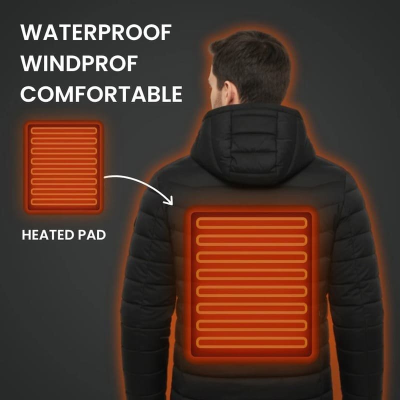 USB-Powered Heated Jacket with 3 Adjustable Heat Levels for Men and Women - Image 5