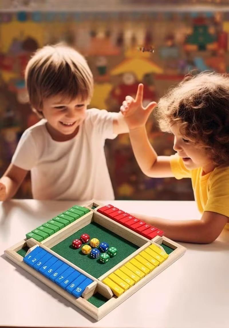 Multi-Player Wooden Shut The Box Game for Family Fun - Image 9