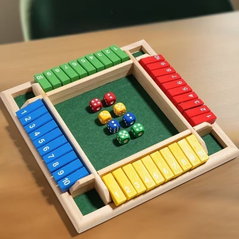 Multi-Player Wooden Shut The Box Game for Family Fun - Image 10