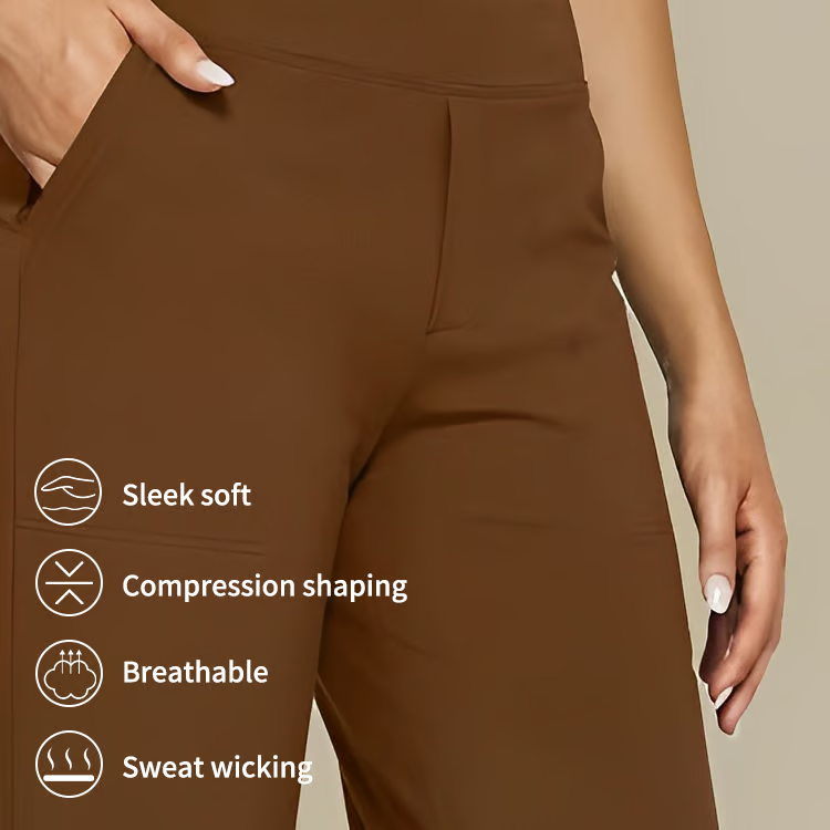 High-Waist Business Casual Comfort Loose Pants - Image 6