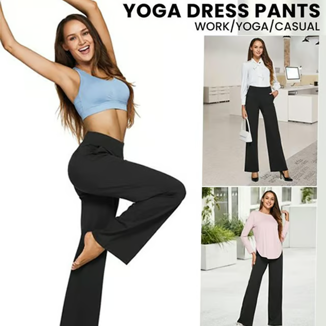 High-Waist Business Casual Comfort Loose Pants - Image 5