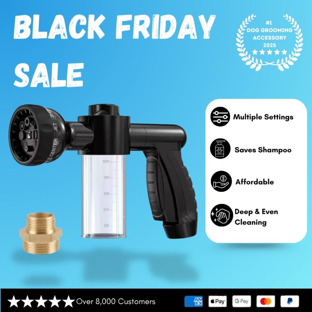 🐶🚿 Mess-Free Pup Jet Pro With 8 Modes & Soap Dispenser