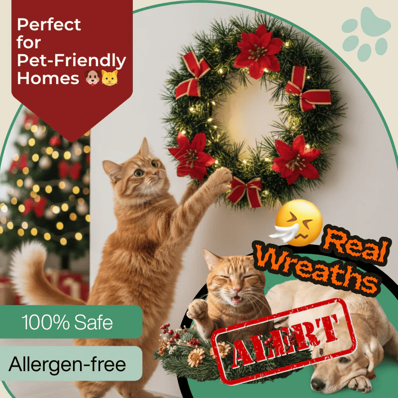 Holiday Door Hanging Artificial Christmas Wreaths - Image 4