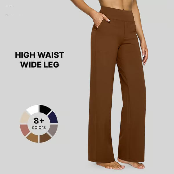 High-Waist Business Casual Comfort Loose Pants - Image 7