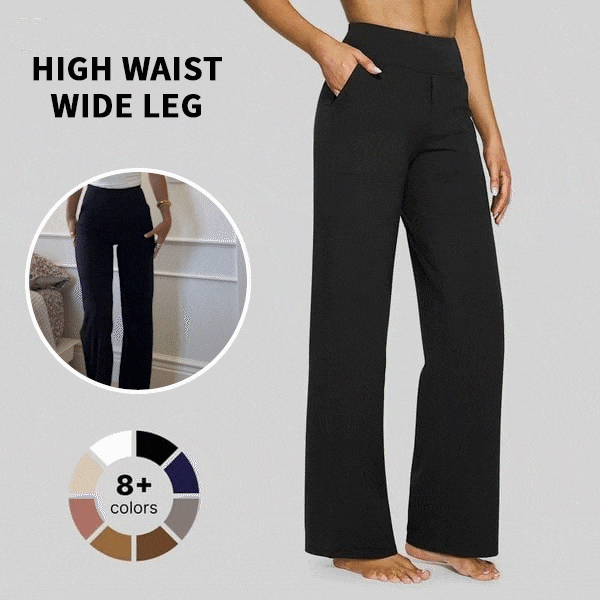 High-Waist Business Casual Comfort Loose Pants