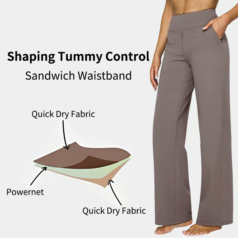 High-Waist Business Casual Comfort Loose Pants - Image 2