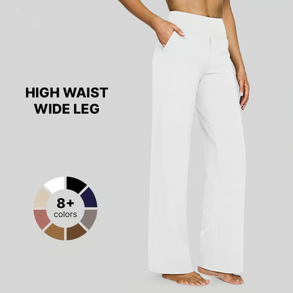 High-Waist Business Casual Comfort Loose Pants - Image 12