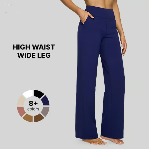 High-Waist Business Casual Comfort Loose Pants - Image 13