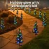 🎄 Solar Christmas Tree Lights: Festive Brilliance, Zero Effort!