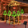 Outdoor Solar Christmas Tree Light for Pathway Decoration