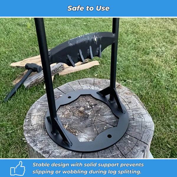 Manual Log Splitter in Manganese Steel: Heavy-Duty & Safe Wood Splitter ...