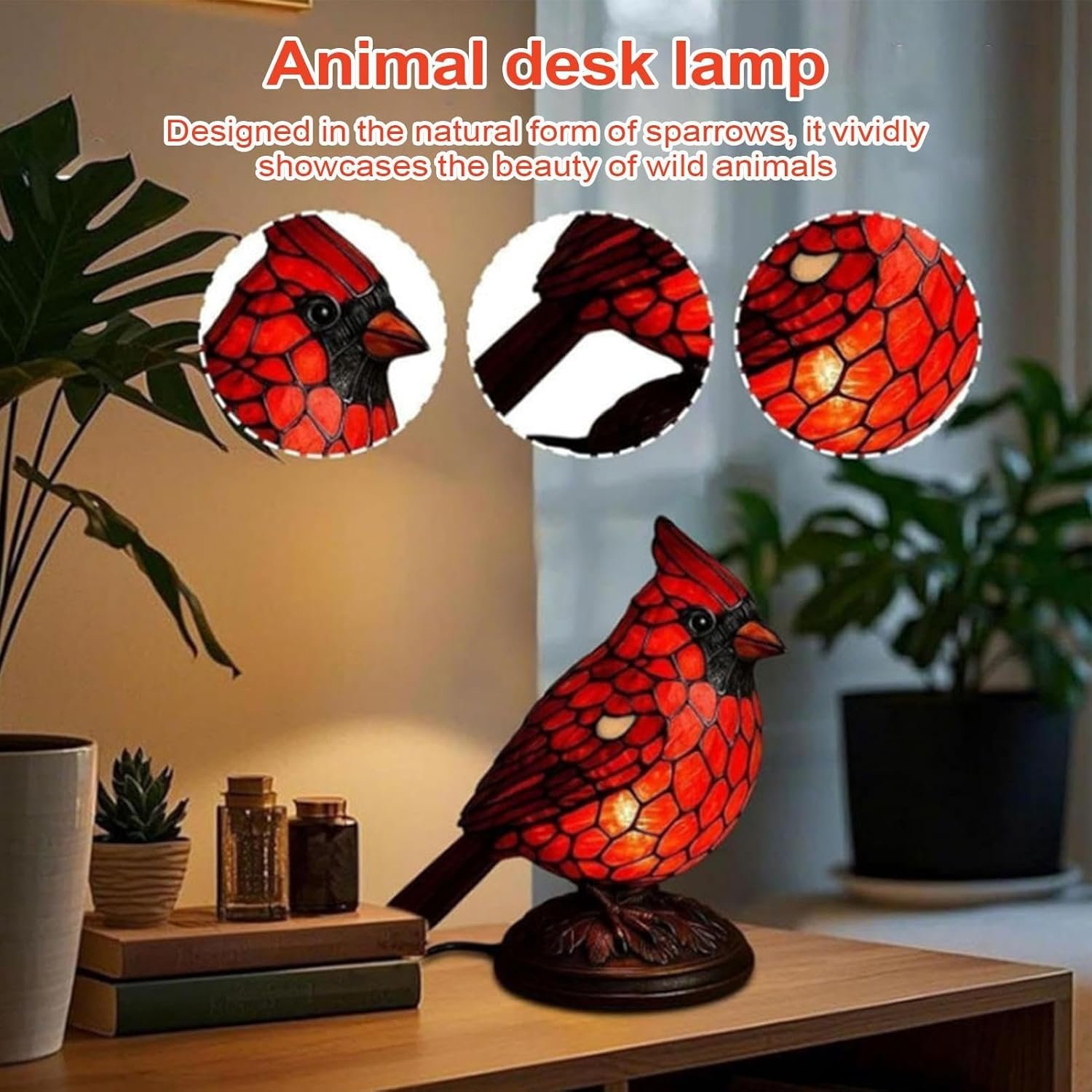 Creative Decor Cardinal Bird Light - Image 3