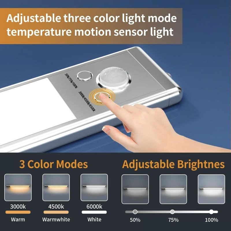 Rechargeable LED Under Cabinet Lights with Motion Sensor - Image 6