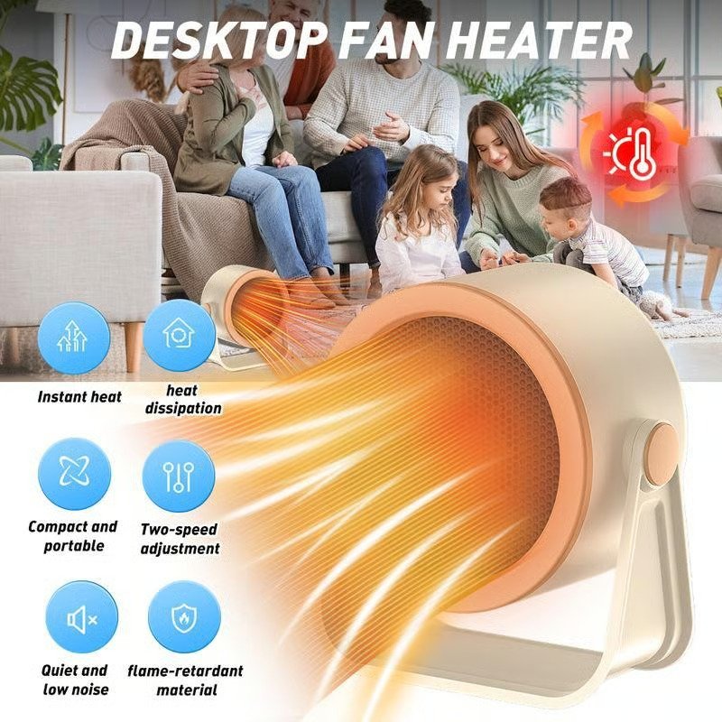 Outdoor & Desktop Mini Radiator Upgraded Electric Portable Heater - Image 9