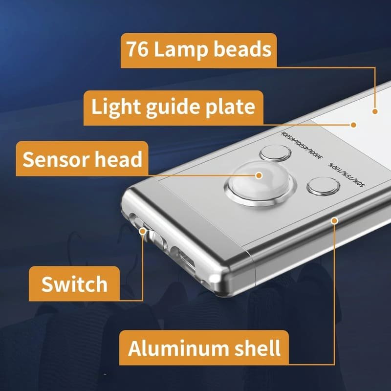 Rechargeable LED Under Cabinet Lights with Motion Sensor - Image 5