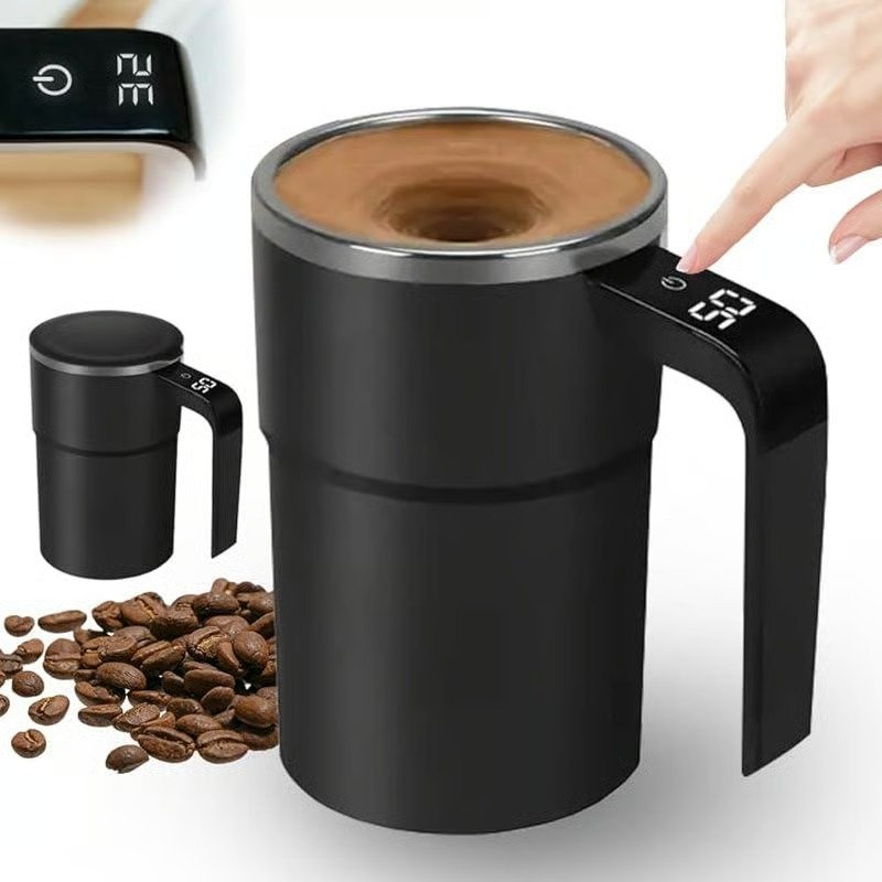 Automatic Stirring Coffee Mug with USB Rechargeable & Magnetic Cup - Image 12
