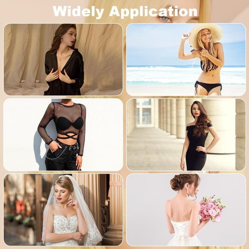 Invisible Adhesive Support Backless Push Up Bra - Image 7