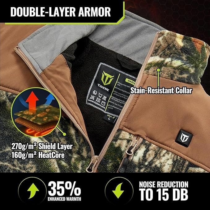 ❄️HOT Winter Sale 50%💃 Lancer Tactical Hunting Jacket Rechargeable Fleece Heated Jacket - Image 4