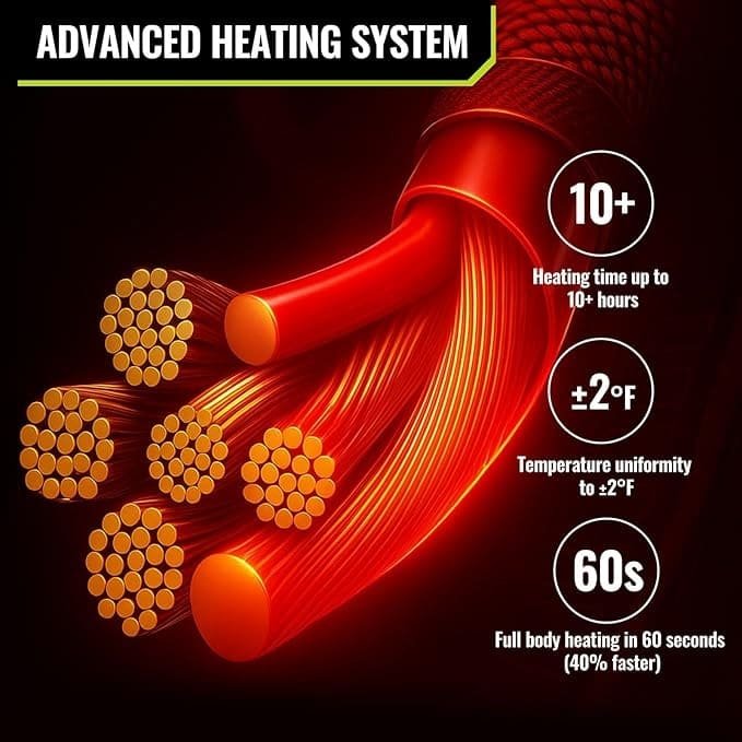 ❄️HOT Winter Sale 50%💃 Lancer Tactical Hunting Jacket Rechargeable Fleece Heated Jacket - Image 7