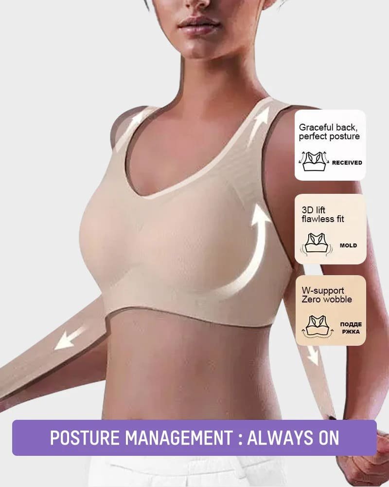 Front Closure Posture Bra Push-Up Back Straightening Fit - Image 3