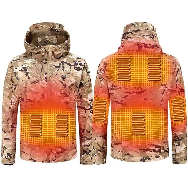 ☃️❄️Winter Hot Sale 49% OFF🔥Camouflage Electric Waterproof Heated Hooded Jacket for Hunting