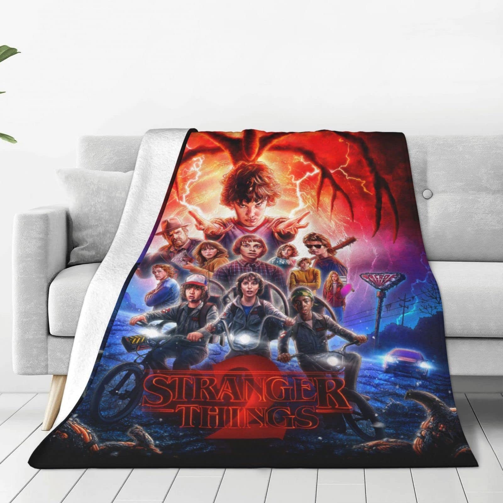 ☠️⛔ 3D Printed Plush Stranger Things Fleece Blanket - Image 5
