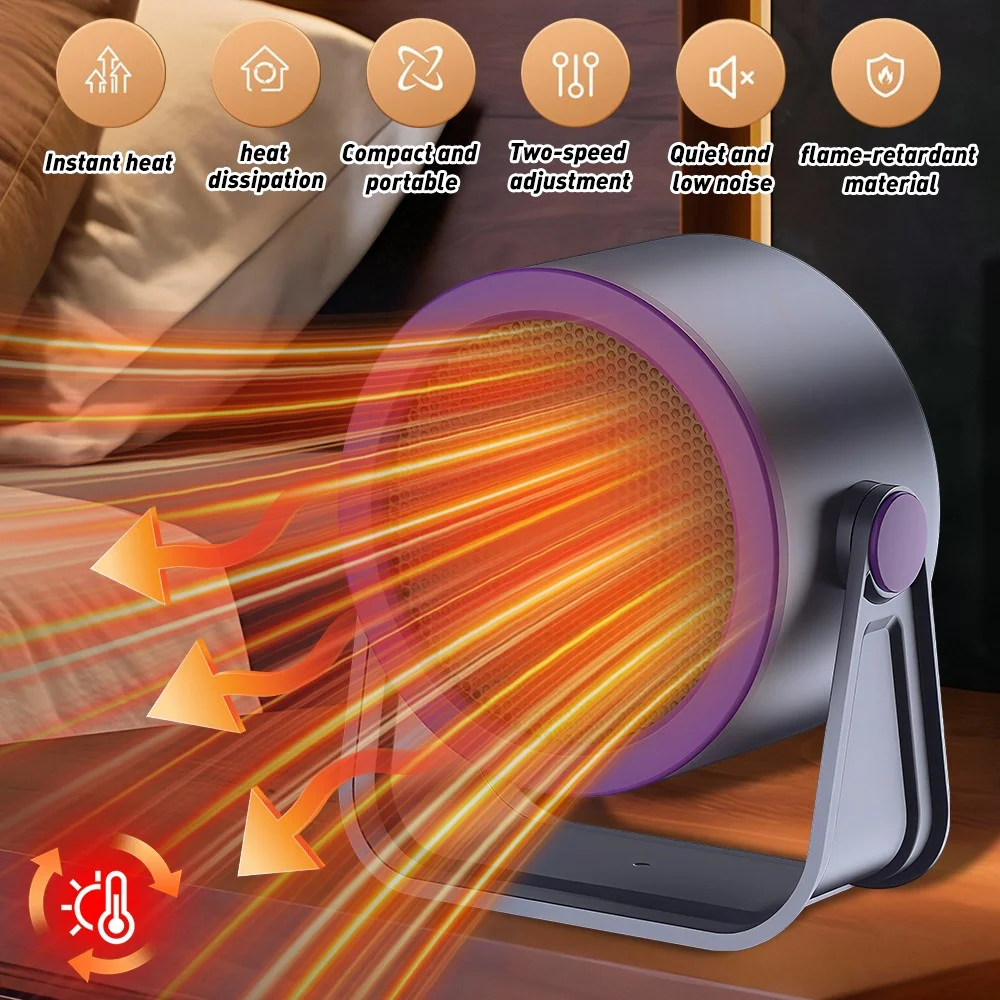 Outdoor & Desktop Mini Radiator Upgraded Electric Portable Heater