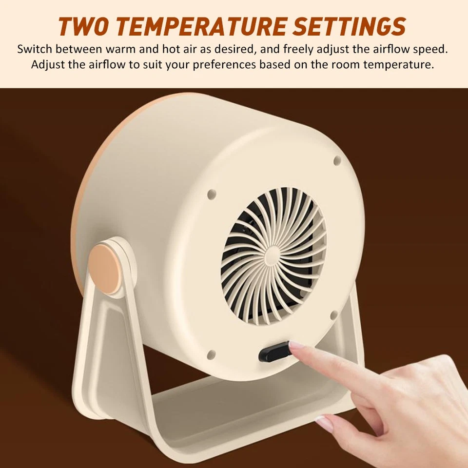 Outdoor & Desktop Mini Radiator Upgraded Electric Portable Heater - Image 11