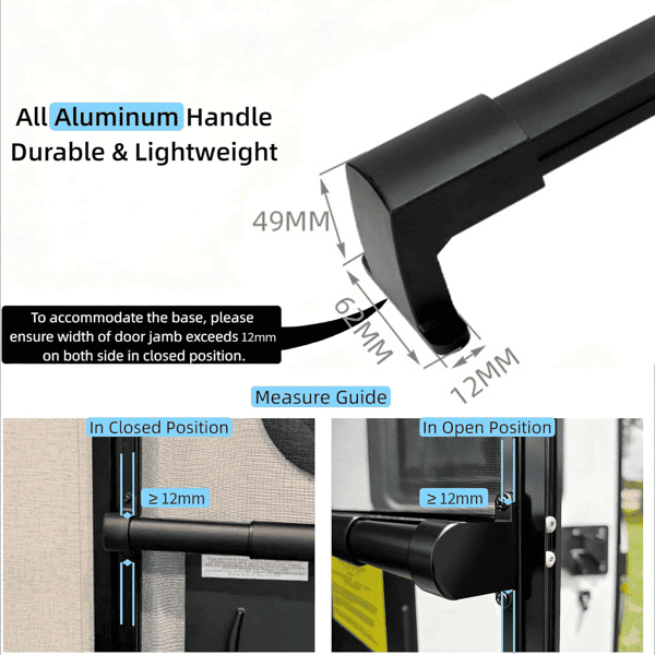 🚗All-Aluminum RV Screen Door Handle Bar - Image 3