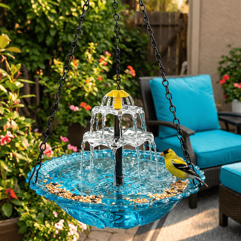 🎉 Special Offer Today Only!🎉Solar Cascade Hanging Bird Bath Fountain - Image 10