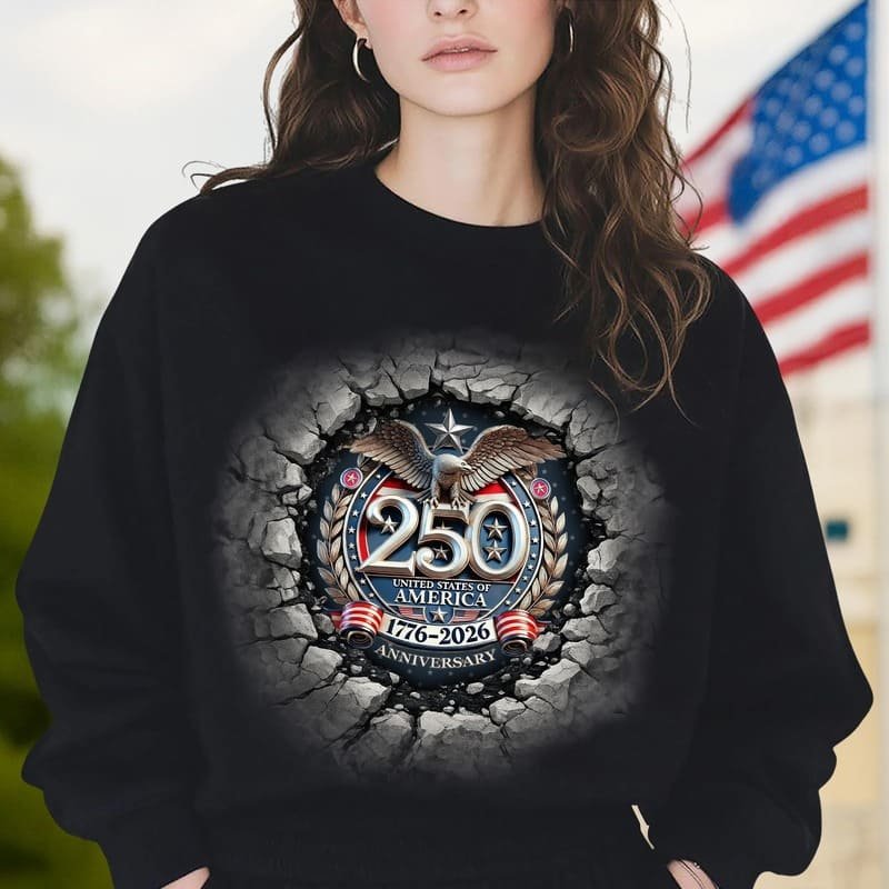 USA Eagles 250th Anniversary Semiquincentennial 1776-2026 Dark Shirt LM32 899049 - Image 4