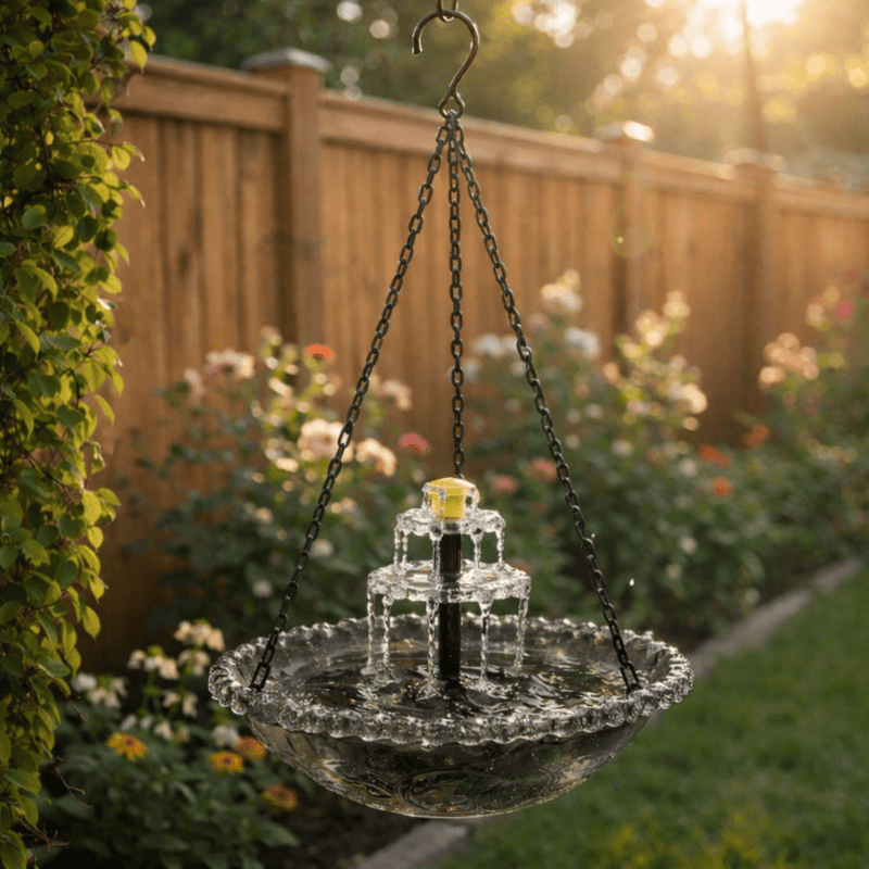 🎉 Special Offer Today Only!🎉Solar Cascade Hanging Bird Bath Fountain - Image 4