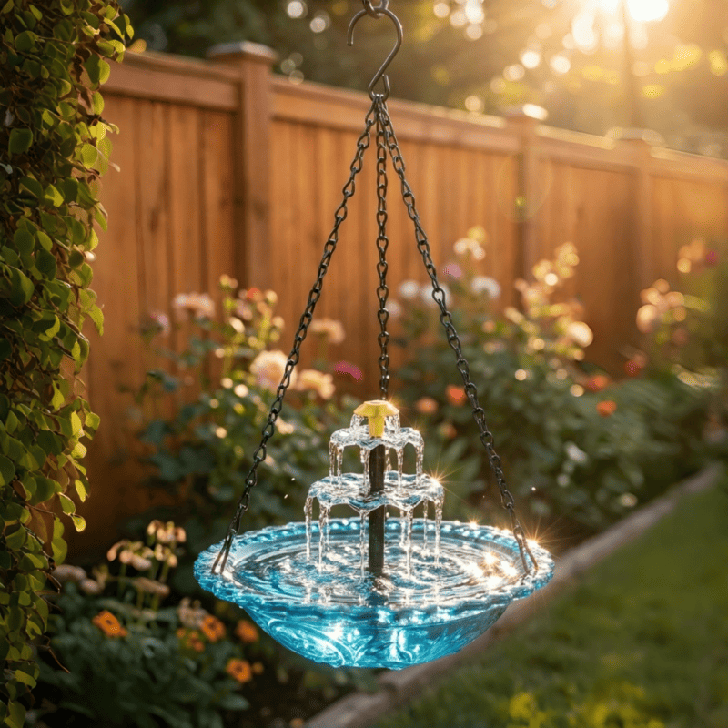 🎉 Special Offer Today Only!🎉Solar Cascade Hanging Bird Bath Fountain - Image 5