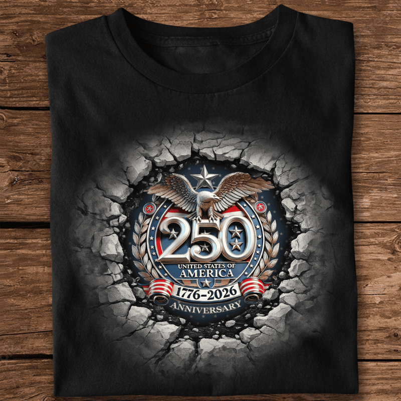 USA Eagles 250th Anniversary Semiquincentennial 1776-2026 Dark Shirt LM32 899049 - Image 6