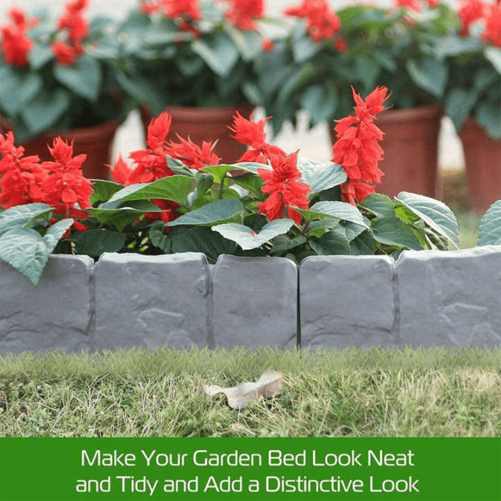 Imitation Stone Garden Fence - DIY Garden Edging Border - Image 3