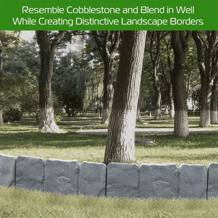 Imitation Stone Garden Fence - DIY Garden Edging Border - Image 4