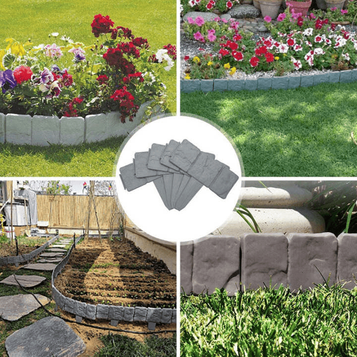 Imitation Stone Garden Fence - DIY Garden Edging Border - Image 5