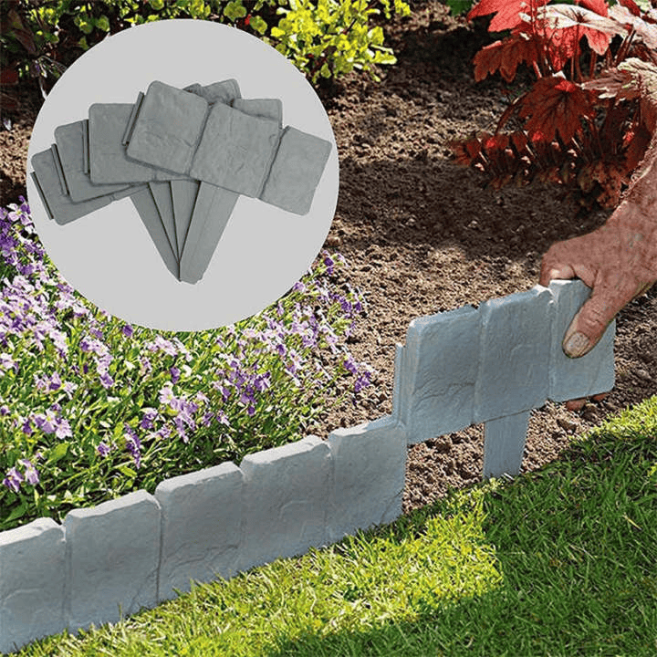 Imitation Stone Garden Fence - DIY Garden Edging Border - Image 6