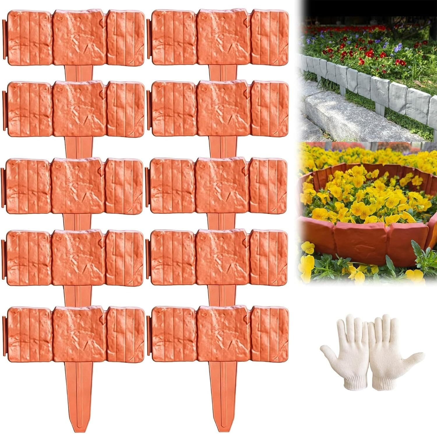 Imitation Stone Garden Fence - DIY Garden Edging Border - Image 10