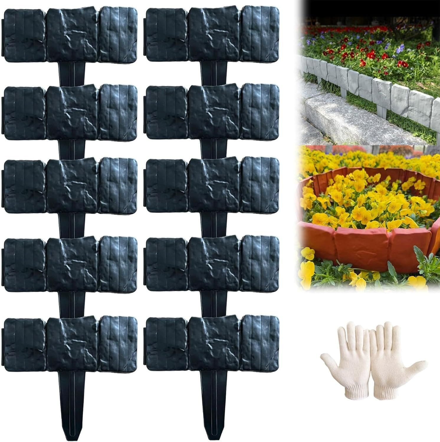 Imitation Stone Garden Fence - DIY Garden Edging Border - Image 12
