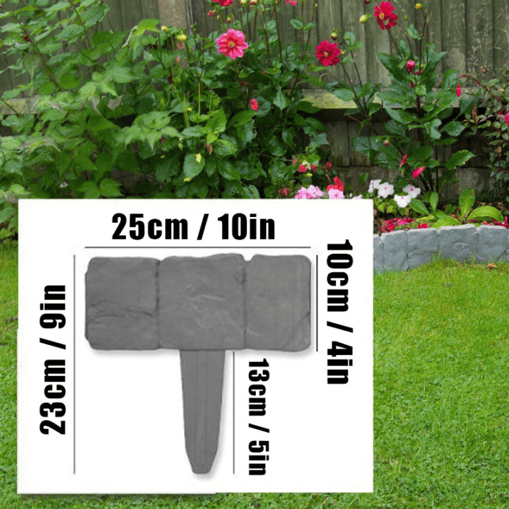 Imitation Stone Garden Fence - DIY Garden Edging Border - Image 13