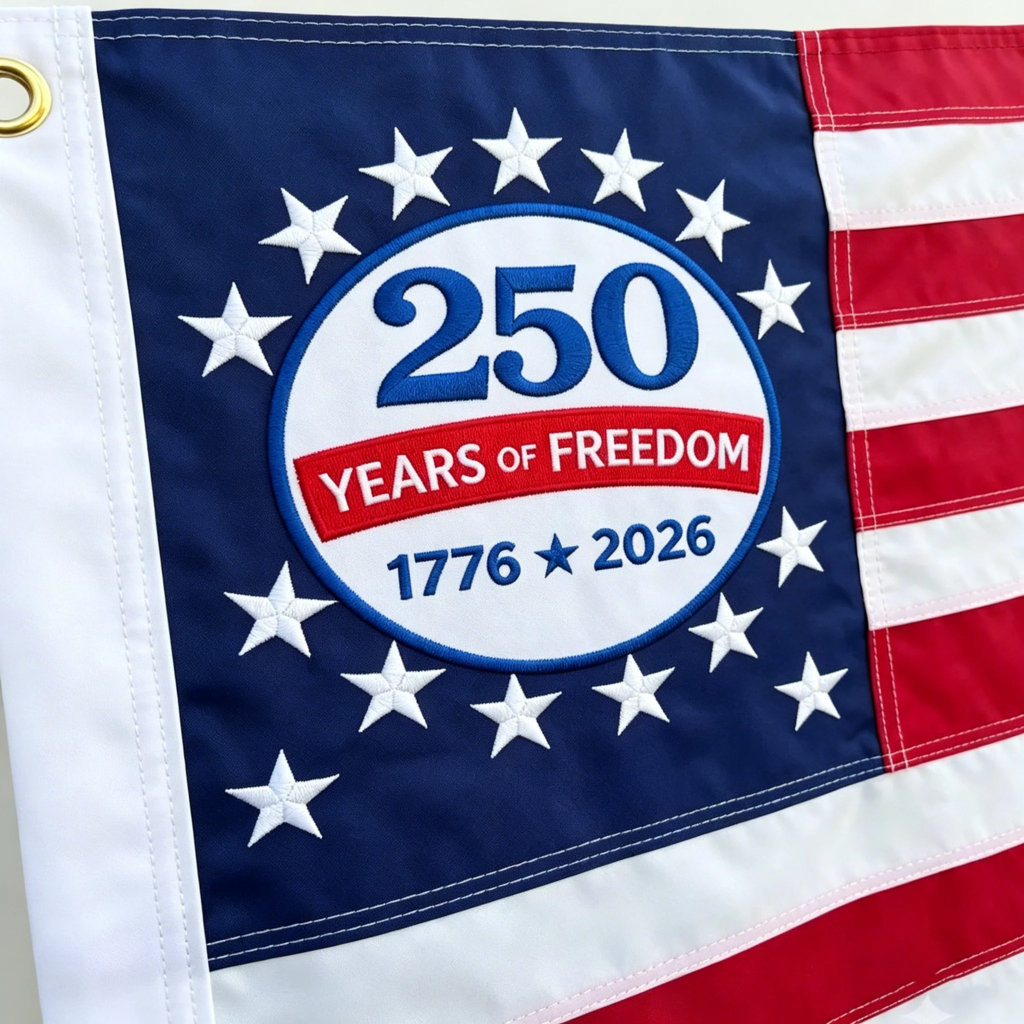 Last Day 49% OFF🔥250th Anniversary USA Commemorative Flag (3x5 Ft),Double-Sided Embroidered - Image 2
